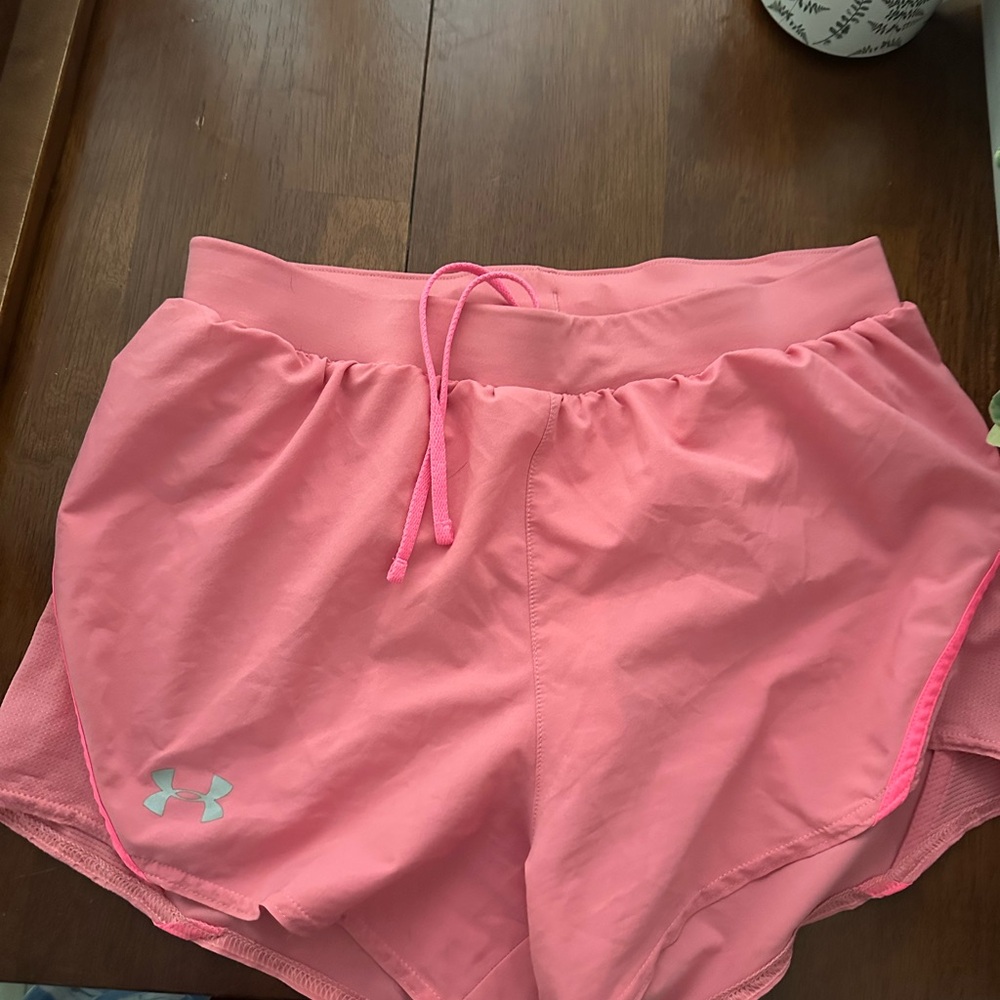Under Armour Pink Athletic Running Shorts